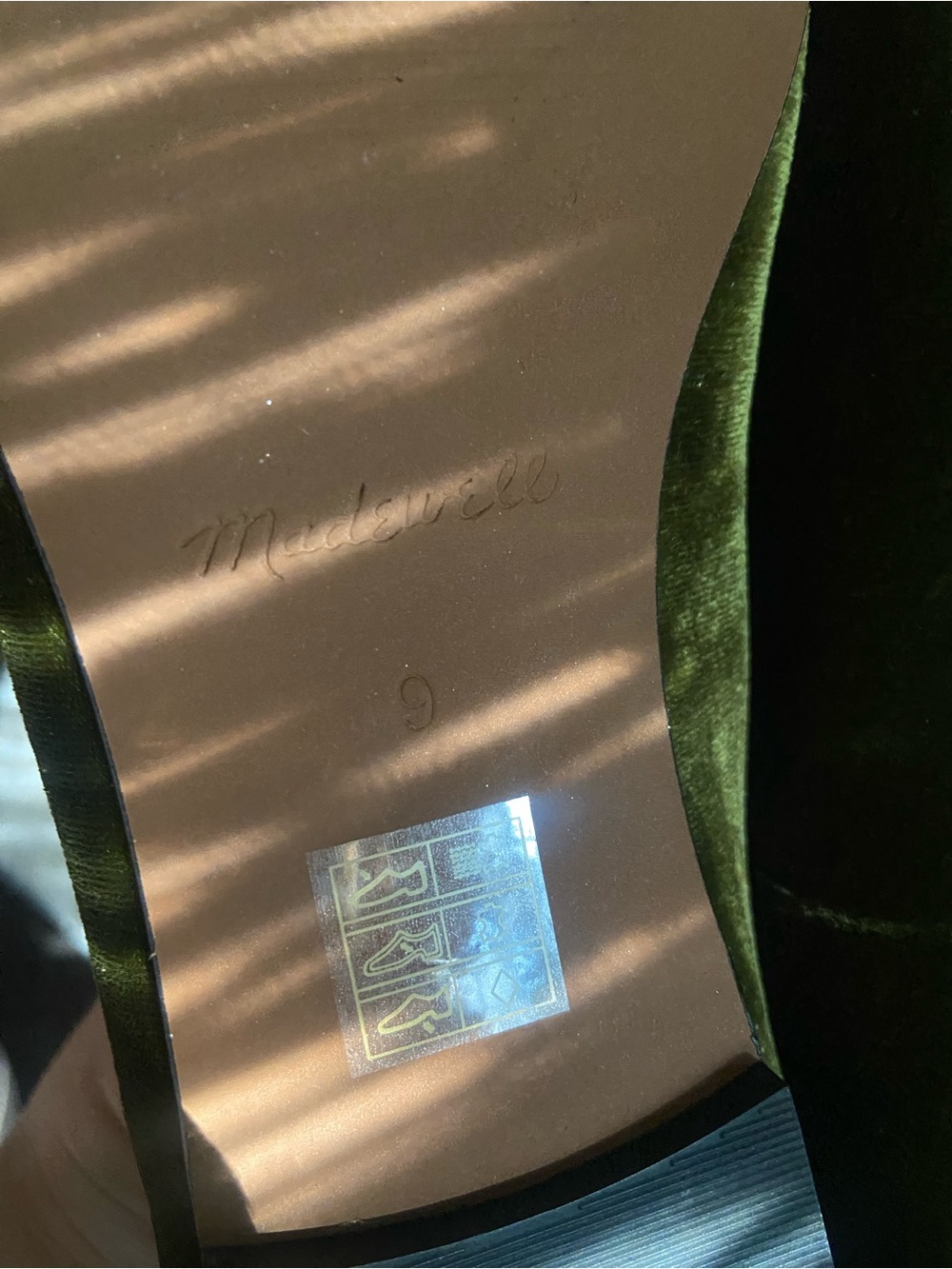 Madewell Greta Ballet Flat In Rich Green Velvet. NWT 💚 - Picture 10 of 12